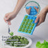 1 2 Pack) Tbsp Silicone Freezer Molds - Perfect for Storing Garlic, Herbs, Ginger, Pesto, Tomato Paste, Lemon
