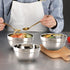 ZENFUN 6 Pack 304(18/8) Stainless Steel Bowls, 5 Inch Snack Bowls, 17 Oz Soup Bowls for Rice, Fruit, Ice Cream