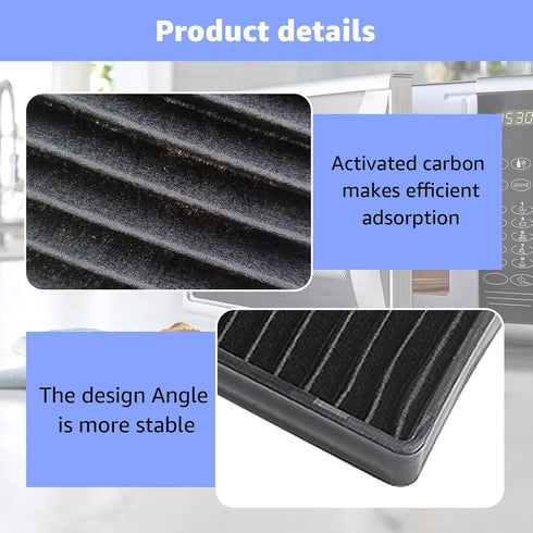 5230W1A003A Microwave Charcoal Filter, Compatible with LG Microwave Replacement for model LMV1650SW, LMV2031BD, Pack of
