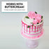 14 6 Inch Dummy Global Sugar Art x Cake Styrofoam Fake Cake for Decorating, Display & Practice