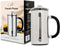 High Borosilicate Glass French Press, 1000 ml Capacity with 304 Stainless Steel for Coffee Enthusiasts