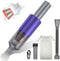Mini Vacuum Cleaner Cordless, Portable with Two-speeds Adjustable, USB Charging, 120W Brushless Motor, 15KPa Suction
