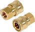 YAMATIC Pressure Washer Adapter, 1/4 Inch Quick Connect Fittings, Solid Brass, 5000 PSI Coupler for Most Pressure