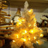 18ft 50 2 Pack Outdoor String Lights with Timer - Battery Operated LED White Wire for Indoor/Outdoor Wedding Party