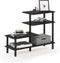 Furinno Turn-N-Tube 3-Tier Side Display Rack, Espresso/Black