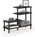 Furinno Turn-N-Tube 3-Tier Side Display Rack, Espresso/Black