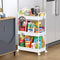 SOLEJAZZ 3 Tier Rolling Storage Cart with Wheels Slim Craft Nail Makeup