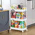 SOLEJAZZ 3 Tier Rolling Storage Cart with Wheels Slim Craft Nail Makeup