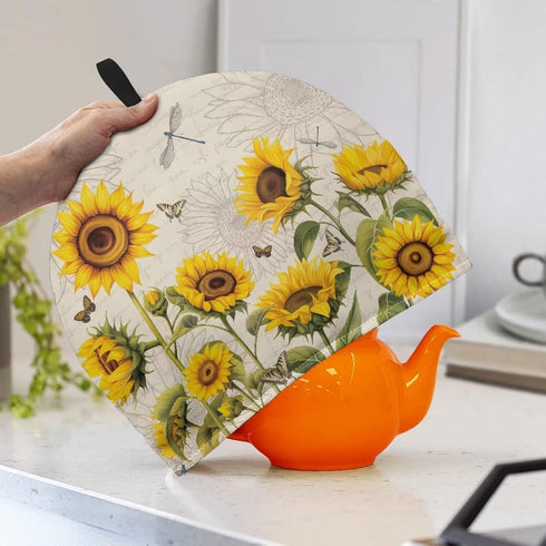 Sunflower Tea Cozy for Teapot, Insulated Dragonfly Tea Cosy, Butterfly Tea Cozies, Kettle Quilt for Hotel Tea Party