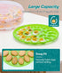 3 Pack 66-Slot Deviled Egg Container with Lid, Stackable Deviled Egg Platter with Handle, Egg Carrier Tray for Fridge
