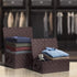 Sorbus Set of 3 Hand-Woven Storage Baskets with Lid for Organizing