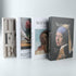 PTShadow 4 Pieces Folding Decorative Books for Home Decor, Black and White Bookshelf Decorations, Library Decorations