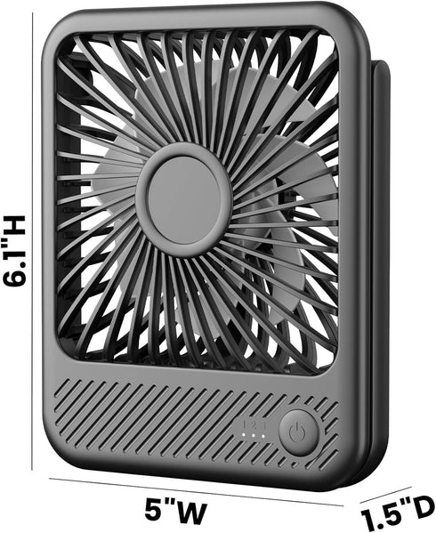 Koonie USB Desk Fan, Ultra Quiet Personal Fan with 180° Tilt and 3 Speeds, Mini USB Fan