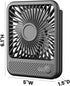 Koonie USB Desk Fan, Ultra Quiet Personal Fan with 180° Tilt and 3 Speeds, Mini USB Fan