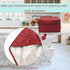 Convection Toaster Oven Cover - Smart Microwave Oven Protector Waterproof Dustproof and Stain Resistant,Outdoor Kitchen Accessories(Red)