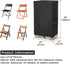 1 Pack,600D ,20'L 12''W 39''H-Black AKEfit Folding Chair Storage Bag for Heavy Duty Waterproof for Plastic and Wooden