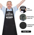This Legend Has Retired Apron, Funny BBQ Apron with 2 Pockets, Waterproof Dad Cooking Apron for Grilling