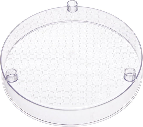 9" 2 Amazon Basics Lazy Susan Turntable Organizer for Spices and Condiments, Diameter, Tier, Clear