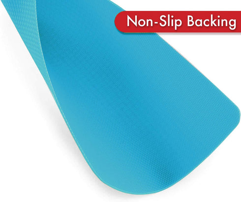 Dexas Heavy Duty Cutting Board Grippmat, Flexible Cutting Boards for Kitchen, Set of 8, Non Slip Plastic Board Cutting Mat 8 by 11 inches, Gray and Turquoise Set Kitchen Gadgets by Dexas