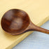 Long Wooden Spoons, 5 Pieces Korean Style 10.9 inches, 100% Natural Wood for Soup Mixing Kitchen Tools