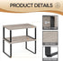 NEX Kitchen Cabinet and Counter Shelf Organizer, Set of 4, Stackable & Expandable, Black and Greige