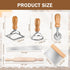 9 Set 1 1 1 1 1 1 3 Baderke Pcs Pasta Making Tool Include Bamboo Drying Rack Ravioli Press Gnocchi Board Cutter Rolling