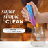 Zulay Kitchen Duracell Powered Milk Frother - Handheld Foam Maker for Coffee, Latte, Matcha, Mini Foamer (Teal/Pink)