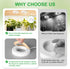 3.54" 6/12/16H 10 Dimmable Plants,2Head RWNTAO Ceiling Grow Light for Indoor Plants, Warm&White Full Spectrum Plant