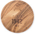 Ironwood Gourmet Engraved Multi-Use Circle Serving Board, 0.5 x 9 x 9 inches, 1942 Wine Barrel Design