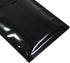 QQ Studio Double-Sided Metallic Foil Locking Bag, 7.5x10cm (3x4), Durable Flat Style, Black