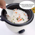 2PCS Plastic Rice Paddle Spoon, Non-Stick Rice Scoop, 7.87 Inch Rice Serving Spoon (White E)