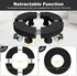 1 Pack 15-19.6 Inch 500 lbs Plant Caddy with Wheels - Adjustable Large Plant Stand Heavy Duty Lockable Caster Wheels