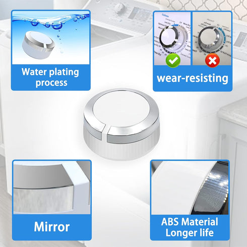 WE01X24552 Dryer Timer Control Knob Replacement for GE General Electric Dryer, Compatible with gtd42easj2ww gtd33eask0ww