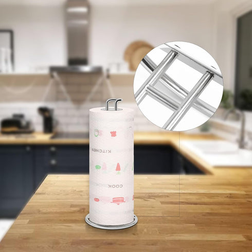 NearMoon Paper Towel Holder, Sturdy Kitchen Countertop Stand Dispenser for Standard or Jumbo-Sized Paper Towels