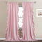 StangH Kids Curtains for Bedroom, French Romantic Style Ruffled Blush Curtains Soft
