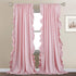 StangH Kids Curtains for Bedroom, French Romantic Style Ruffled Blush Curtains Soft