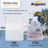 100PCS 4x6 Inch Organza Gift Bags - Premium Sheer Drawstring Pouch for Jewelry Party Wedding Favor (White)