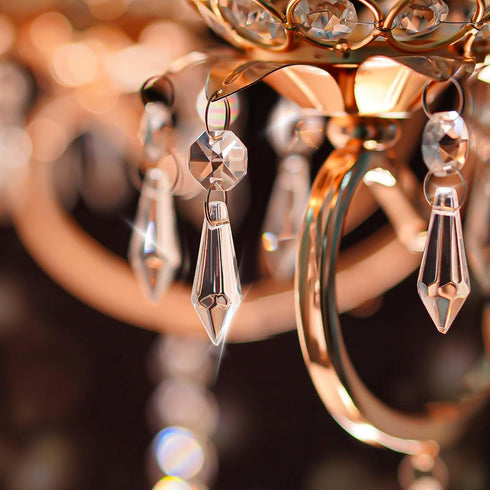 100PCS 2.4" Premium Clear Crystal Glass Drops - Multi-Purpose Hanging Prisms Bulk for Holiday Party/Home/Window