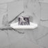 Questech 5" Shower Soap Dish Shelf for Inside Shower, Bath Organizer for Tiled Walls, Bright White Polished