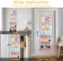 5 17x61 Inch Tier Stuffed Animal Storage Shelf Net, Large Plushie Net w/LED Light & Clips for Mini Medium Stuffy Teddy
