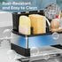 Countertop, VUSIGN Sponge Holder for Kitchen Sink, Sink Caddy Organizer with Brush Holder, Rustproof Stainless