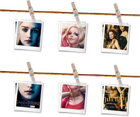 100 Pieces Clear Plastic Utility Paper Clips, Photo Paper Peg Pin, Clothes Line Clips, Craft Clips, 3.5 x 0.5cm x 0.7cm