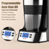 14 Oz 700W RAINBEAN Single Serve Coffee Maker, Programable Single-Serve Brewers, Timer Auto Start/Off, Single Cup
