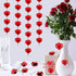 Frienda 24 Pcs Valentine Heart Shaped Ornaments - Christmas Tree Baubles Hanging Decoration for Valentine Wedding