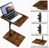 Waipfaru Swivel Height Adjustable Side Table Sofa Tray, Tiltable Sofa Bed Bathroom Study TV Tray C Shaped End Table