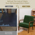 NICEEC Green Spandex Mid Century Chair Covers Stretch Accent Chair Slipcovers with Arms Super Soft Modern Arm Chair