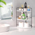 3-Tier Countertop Counter ZGO Bathroom Organizer - & Corner Organizer, Makeup & Skincare Storage, Kitchen Shelf - White