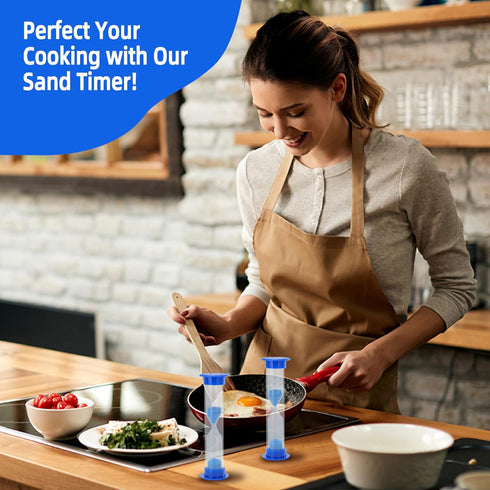 I-MART Plastic Sand Timer Sandglass - 30 sec to 10 mins (Pack of 6)