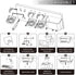 simpletome Adhesive Electric Toothbrush Holder, Wall Mounted Razor Hanger Bathroom Organizer (White)