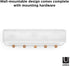 Umbra Estique Entryway Organizer – Great for Storing Keys, Small Accessories, Mail, Wallets and More, White Finish